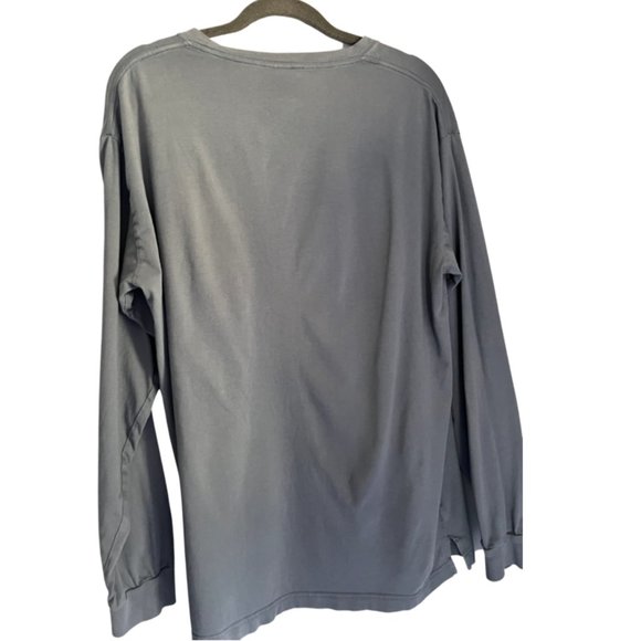VS PINK Gray Long-Sleeve Shirt with Front Pocket Detail Size L - Picture 4 of 5